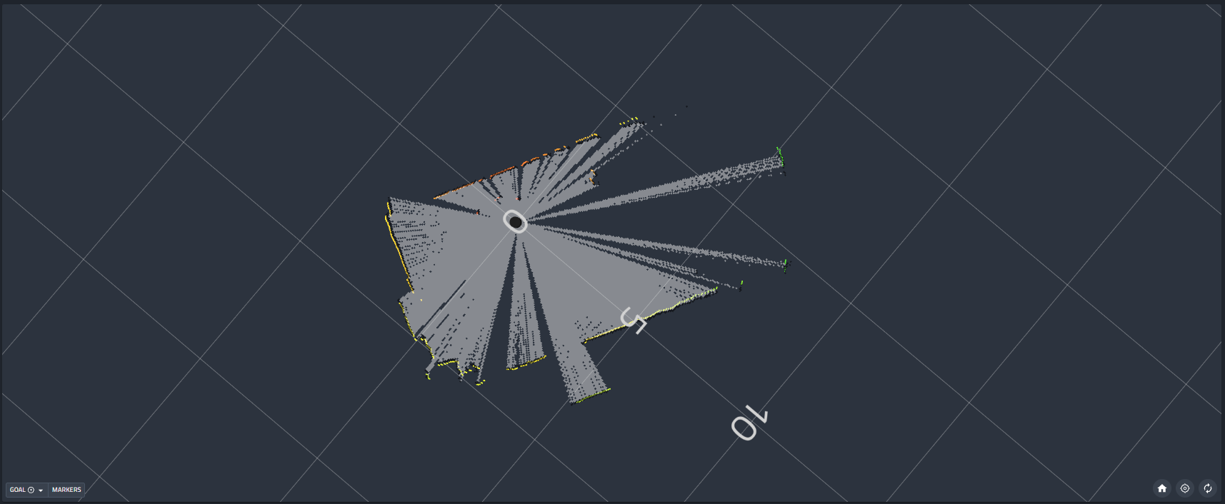 2D Lidar Scan Visualization